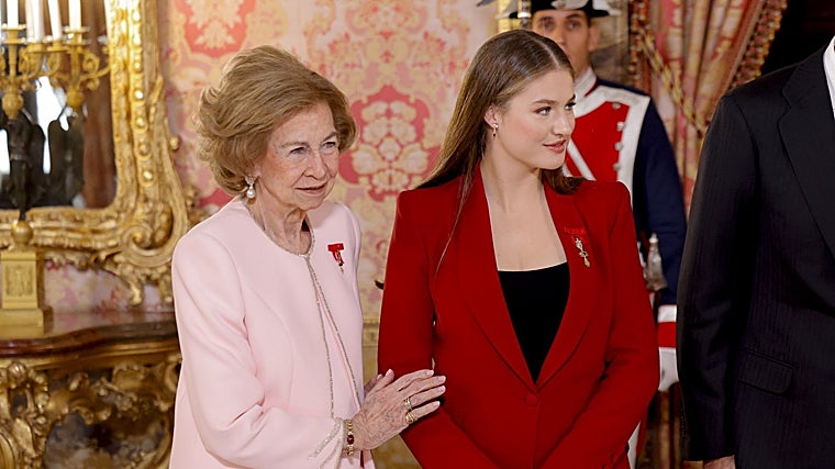 LAa Reina Sofía y la Princesa Leonor.