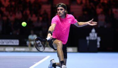 Tsitsipas, multado por conducir a más de 200km/h en Atenas. Foto: Getty