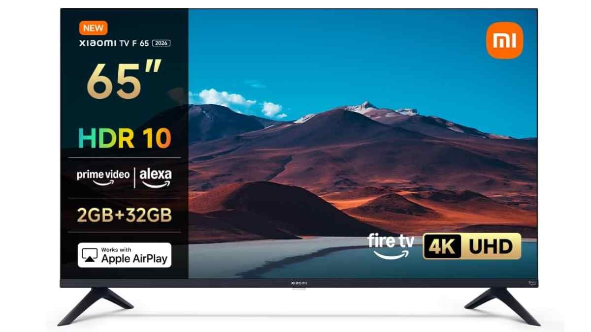 Televisor Xiaomi TV F 65 de 65 pulgadas con 4K UHD, HDR10, Fire TV, Alexa y compatibilidad con Apple AirPlay.