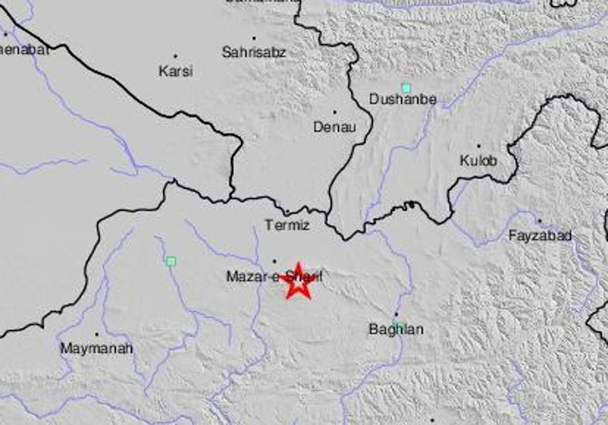 Un terremoto de magnitud 6,3 sacude el norte de Afganistán