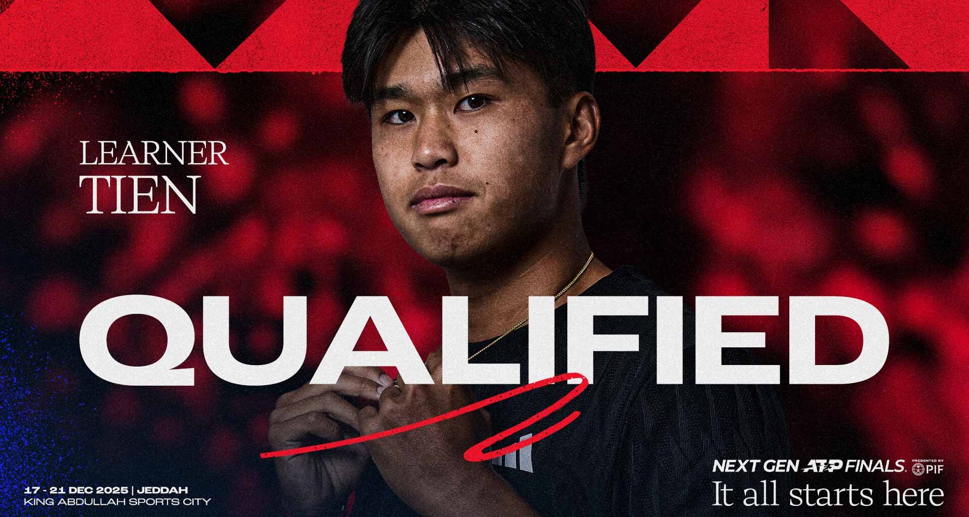 Learner Tien se clasifica para las Next Gen ATP Finals presented by PIF | ATP Tour