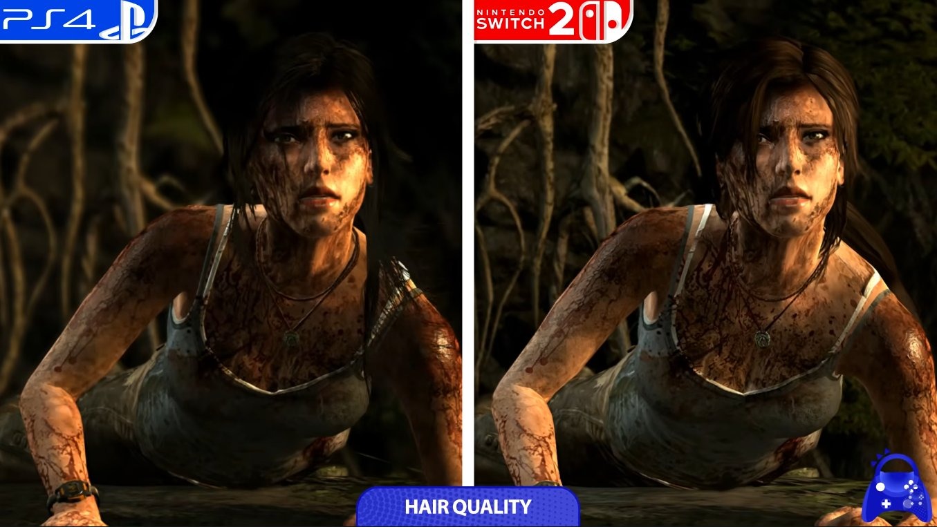 Comparativa en vídeo de Tomb Raider: Definitive Edition: PS4 vs. Nintendo Switch 2