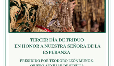 SIGA EN DIRECTO EL TERCER DÍA DEL TRIDUO EN HONOR A NUESTRA SEÑORA DE LA ESPERANZA