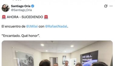 Rafa Nadal se encuentra con Milei y lo que hace el presidente argentino da la vuelta al mundo