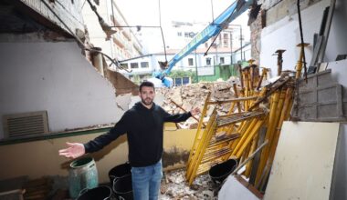 El derribo de un edificio del centro de Vigo causa daños y alarma a los vecinos: «Me han destrozado el sótano» - La Voz de Galicia