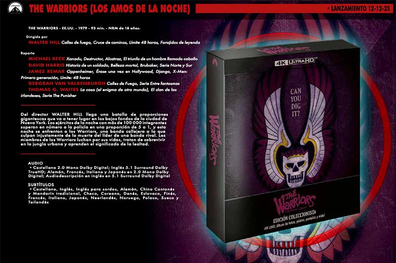 Concurso The Warriors (Los Amos de la noche) Edición Coleccionista en 4K Ultra HD 2 Concurso Warriors Edición Coleccionista en 4K Ultra HD