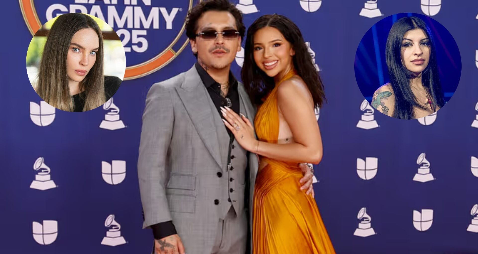 Christian Nodal vive tenso momento con Ángela Águilar en los Latin Grammy 2025