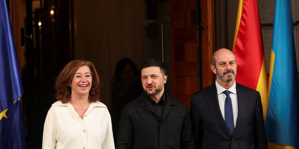 Zelenski acude al Congreso para reunirse con Armengol y Rollán
