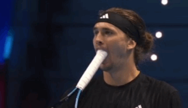 Alexander Zverev, desesperado por Sinner. Foto: gettyimages