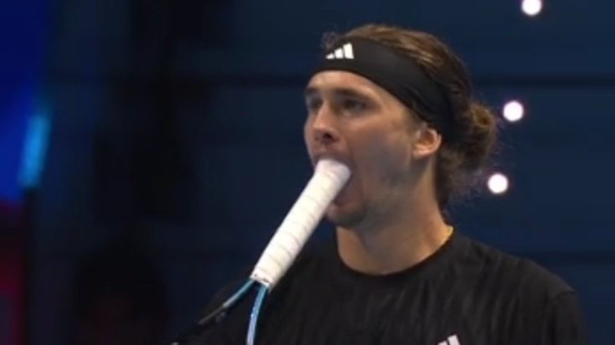 Alexander Zverev, desesperado por Sinner. Foto: gettyimages