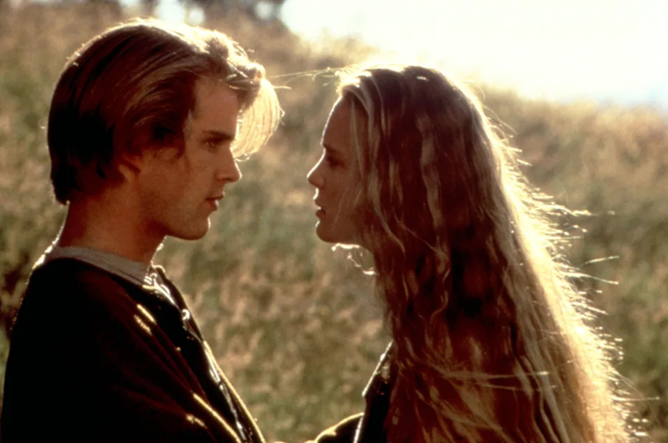 Cary Elwes y Robin Wright Penn en 