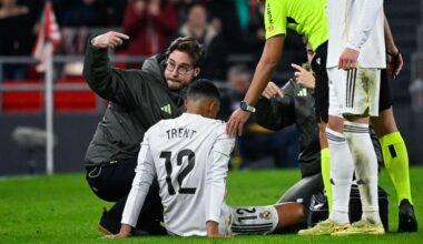 Trent Alexander-Arnold sufre una lesión muscular en la pierna izquierda y no volverá a jugar hasta el año que viene