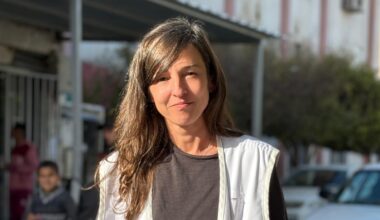 Ruth Conde, enfermera pediátrica de MSF en Gaza, habal del invierno