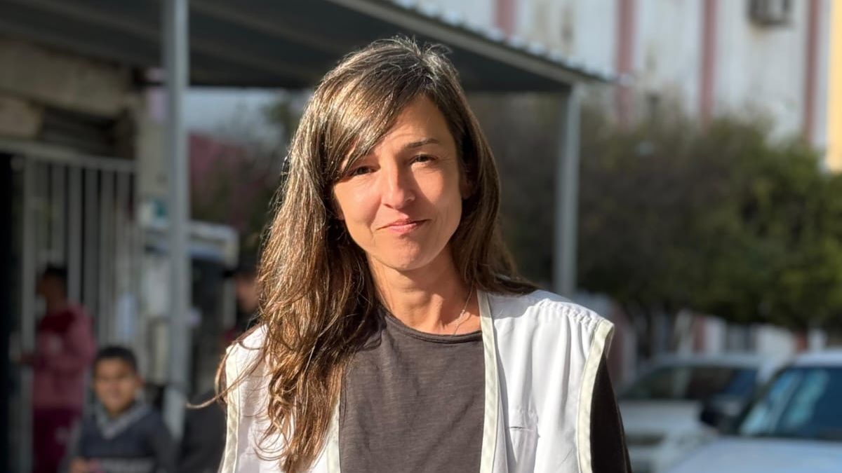 Ruth Conde, enfermera pediátrica de MSF en Gaza, habal del invierno