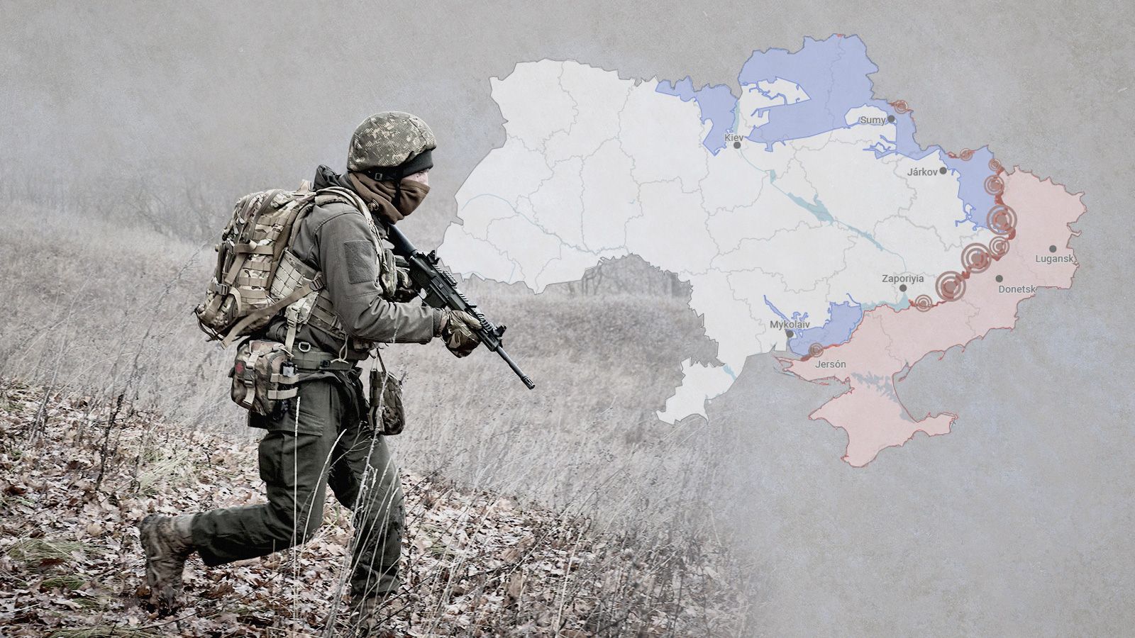 Los mapas de la guerra en Ucrania