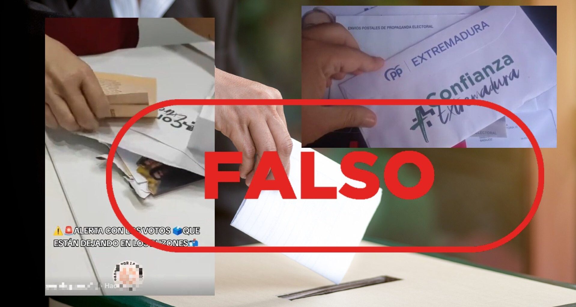 Estas papeletas para las elecciones extremeñas no son nulas