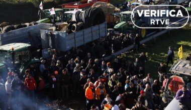 No son imágenes de las protestas de agricultores en Francia