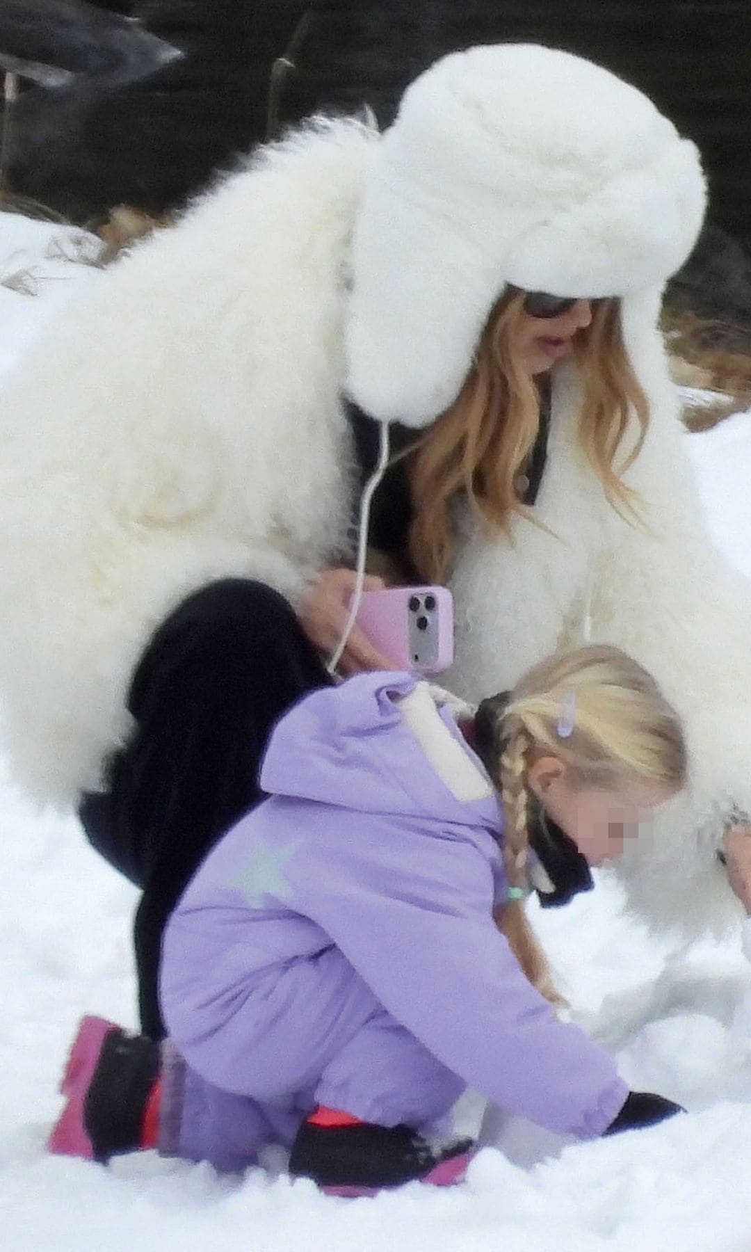 Valentina, hermana de Chiara Ferragni, con su sobrina, Vittoria