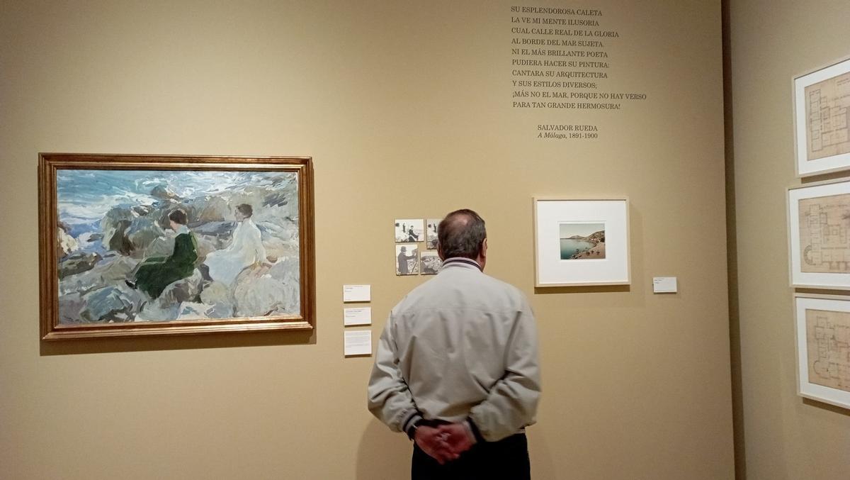 La exposición sobre Guerrero Strachan también permite admirar un Sorolla pintado en Málaga y las circunstancias en las que se pintaron.