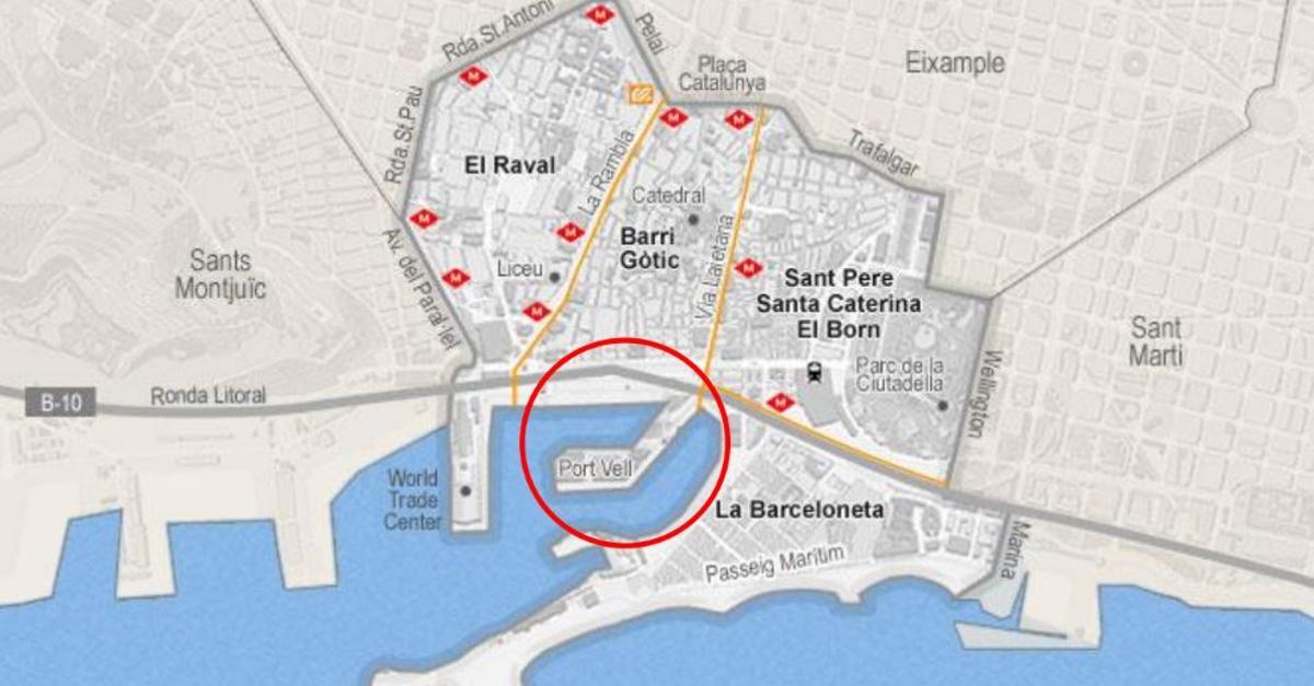 La zona donde se ubicará el nuevo Liceu Mar.