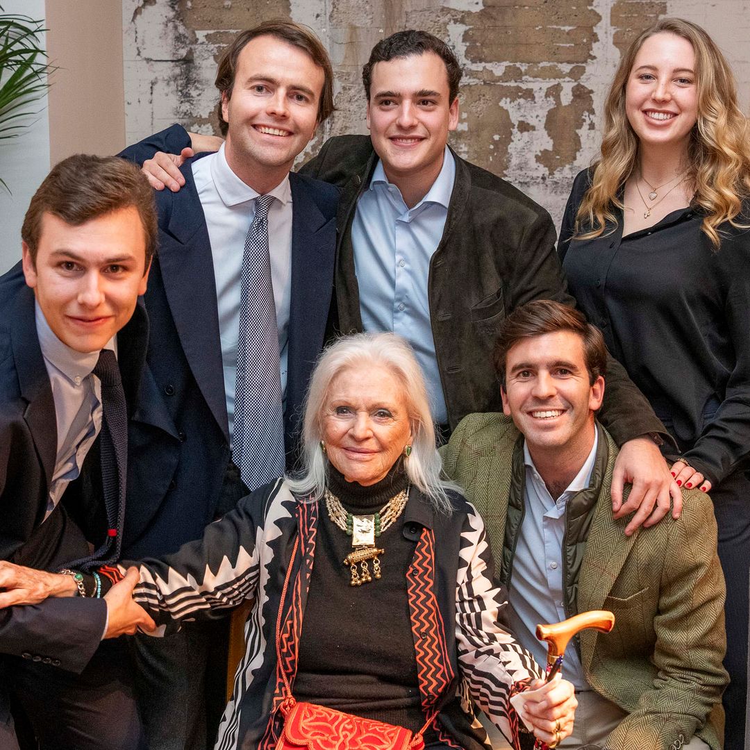 Beatriz Hohenlohe y nietos