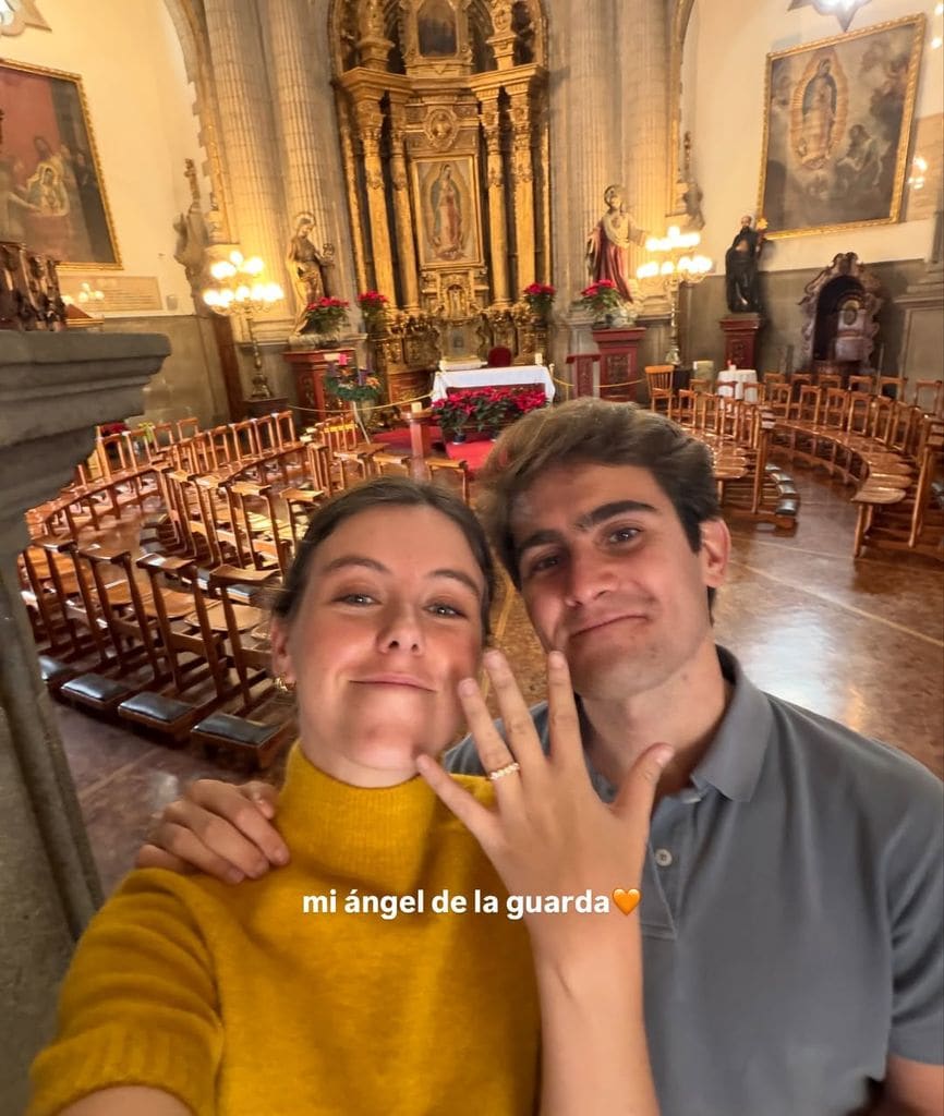 Manuela y su prometido Pedro