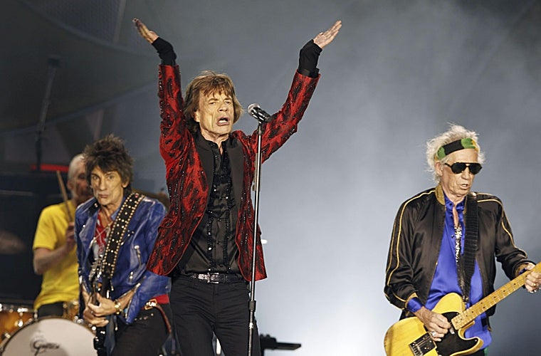 Los Rolling Stones, en su concierto del Santiago Bernabéu en 2014