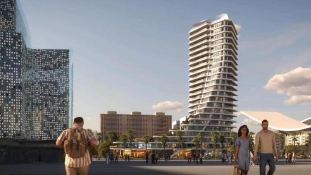 Infografía de las propuestas para transformar los terrenos de El Bulto, en Málaga.