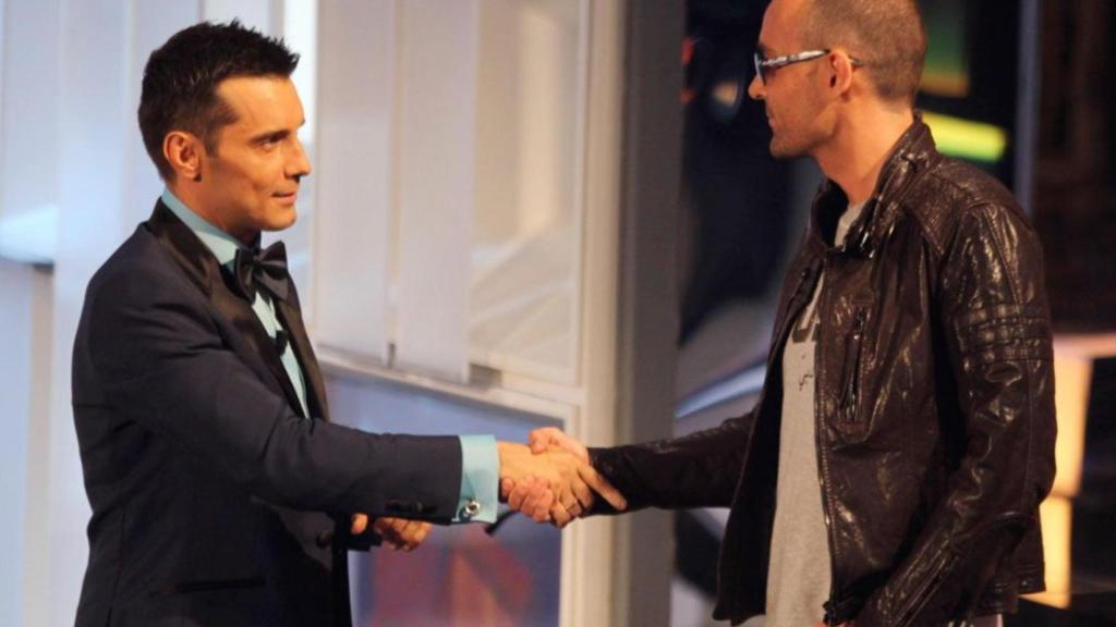 Jesús Vázquez y Risto Mejide en 'Operación Triunfo'.