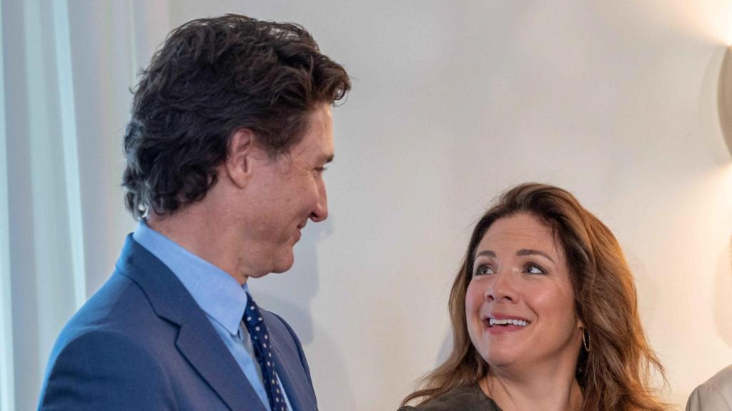 Justin Trudeau, con su exmujer, Sophie Grégoire, con la que tiene tres hijos.