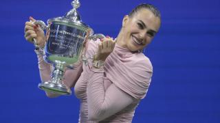 Sabalenka, con el trofeo del US Open 2025