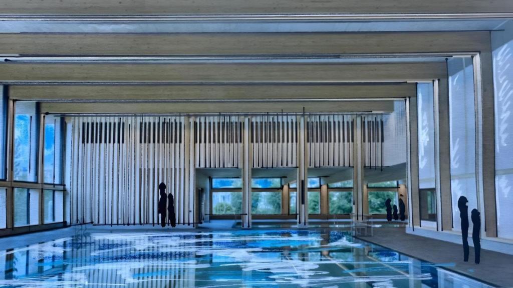 Interior de la torre Pico Lina