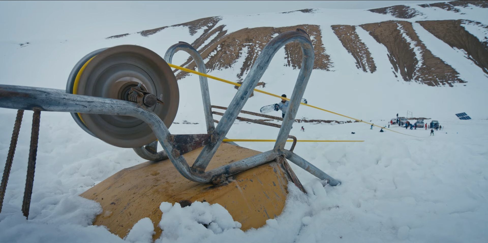 carretilla remonte esqui en Afganistán