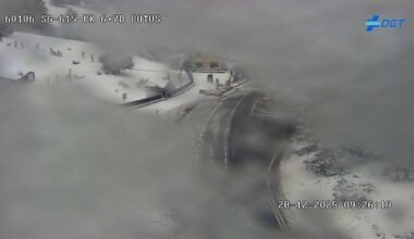 El temporal de hielo y nieve cierra 8 carreteras en 6 comunidades autónomas de España