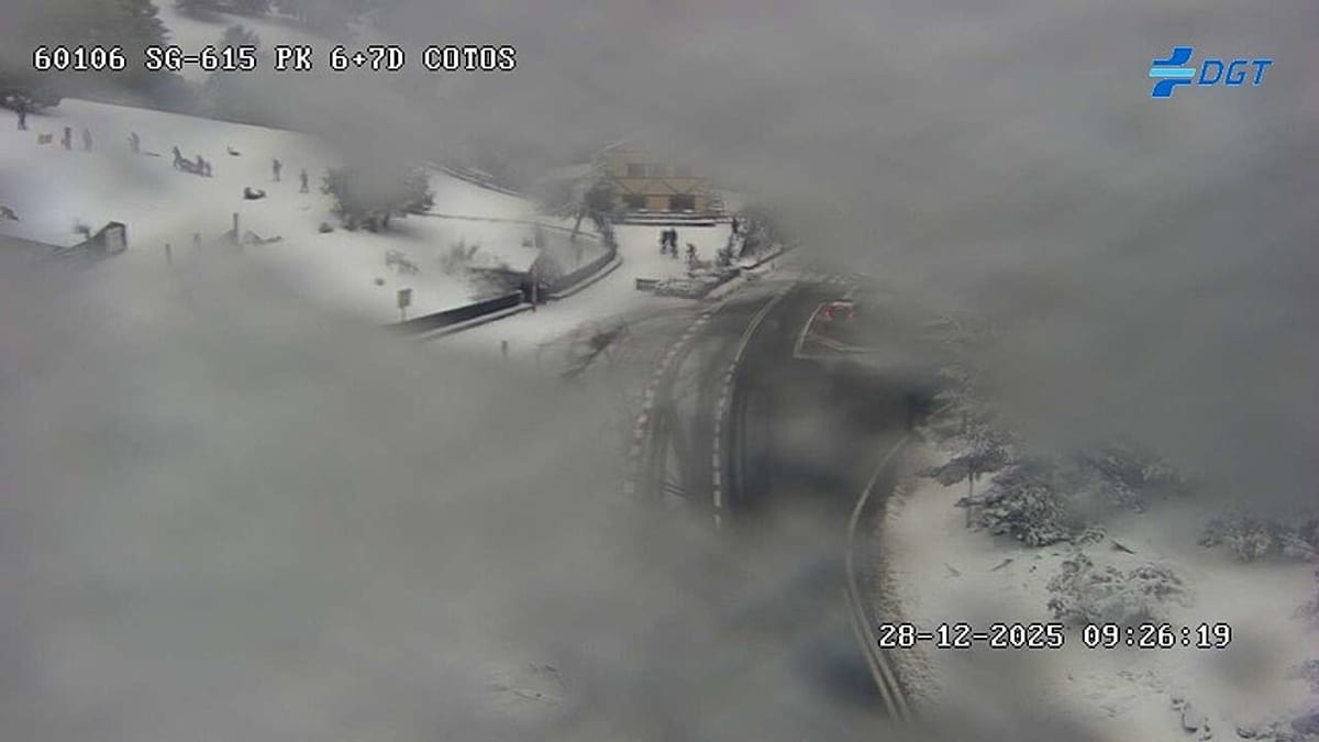 El temporal de hielo y nieve cierra 8 carreteras en 6 comunidades autónomas de España