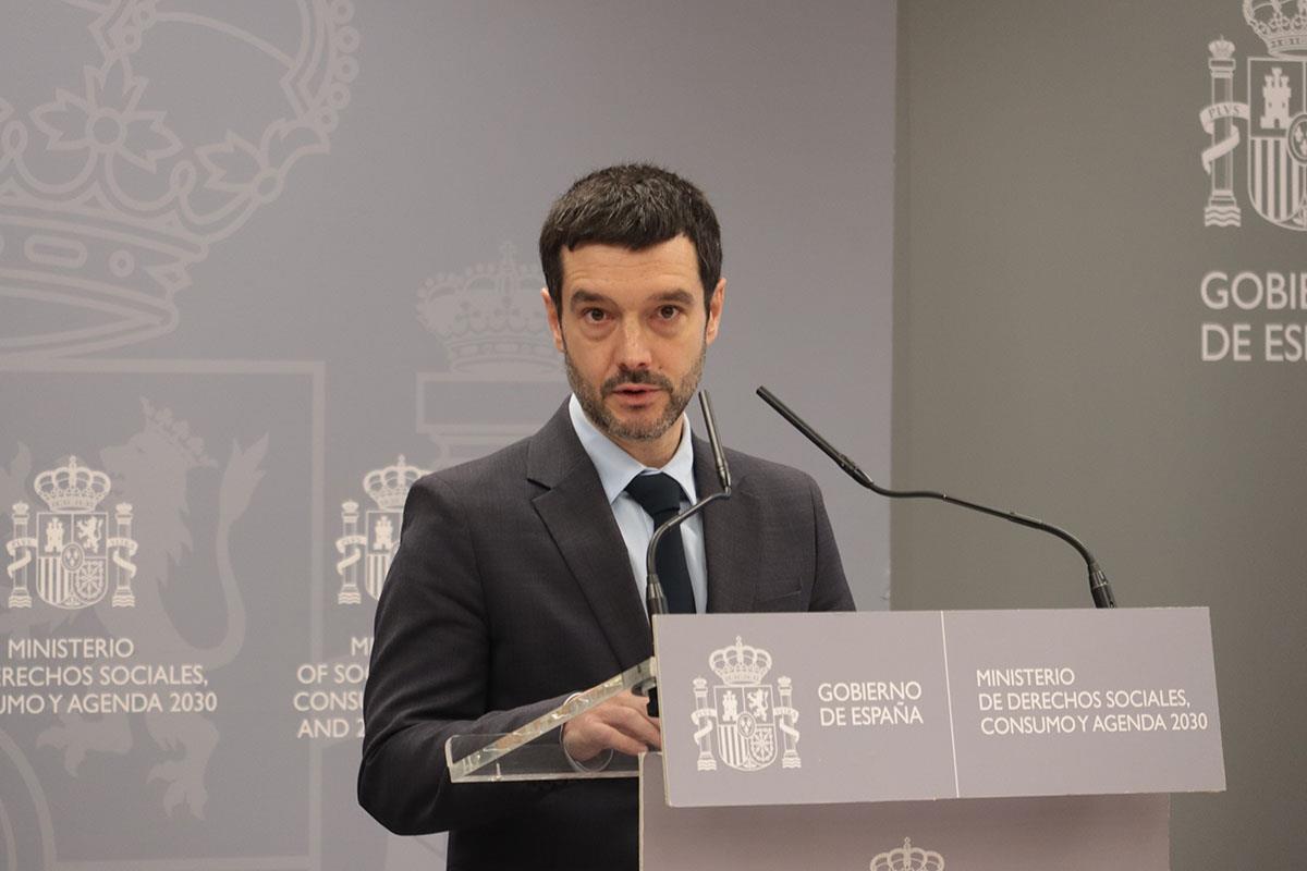 El ministro de Derechos Sociales, Consumo y Agenda 2030, Pablo Bustinduy