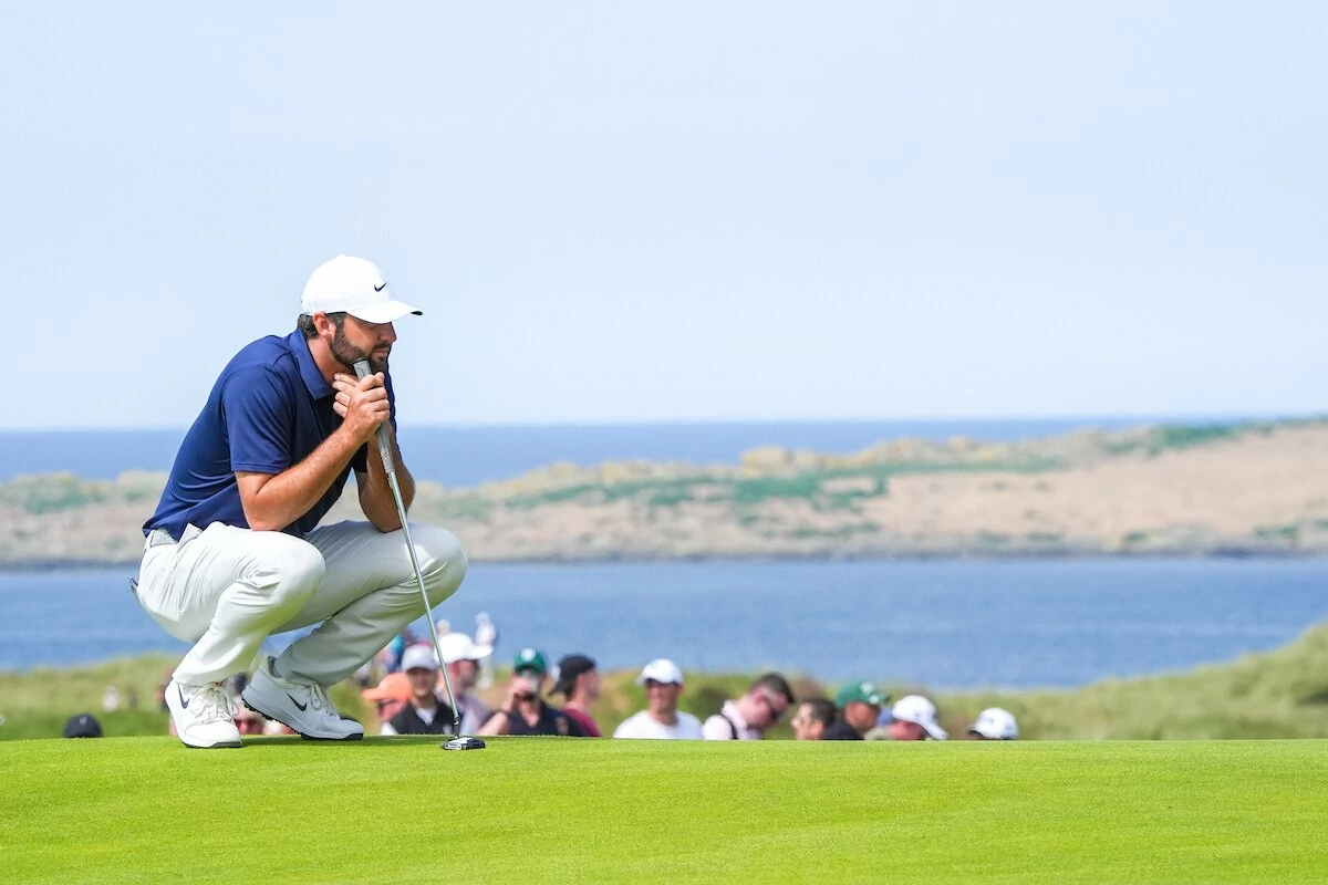 Scottie Scheffler durante la jornada final del Open Championship 2025. © Golffile