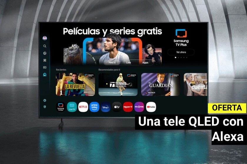 tiene panel QLED y es compatible con Alexa
