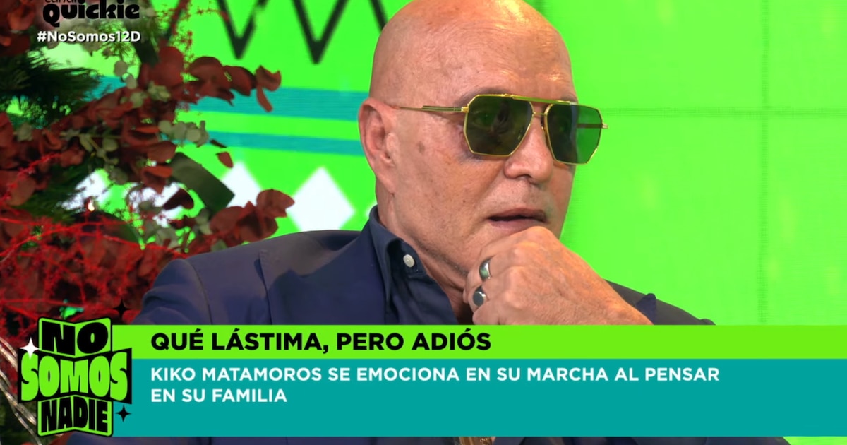 Kiko Matamoros abandona ‘No somos nadie’ y revela entre lágrimas su nuevo proyecto: “Quiero compensar lo que no he hecho bien en mi vida”