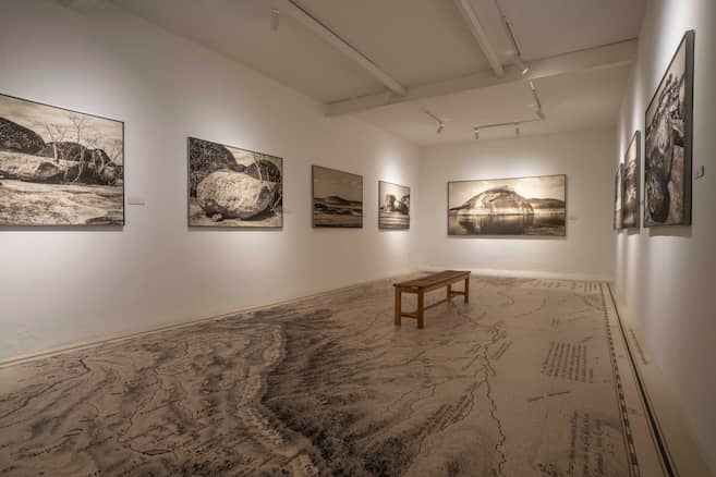 Diego Amaral y “Línea de agua (aguas bajas)”: el testimonio de las rocas silenciosas (Meninas frente al espejo)