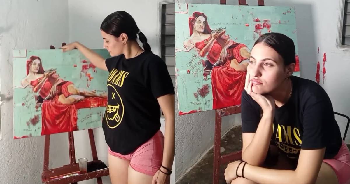 El adiós en lienzo de una joven pintora cubana que conmovió dentro y fuera de la Isla