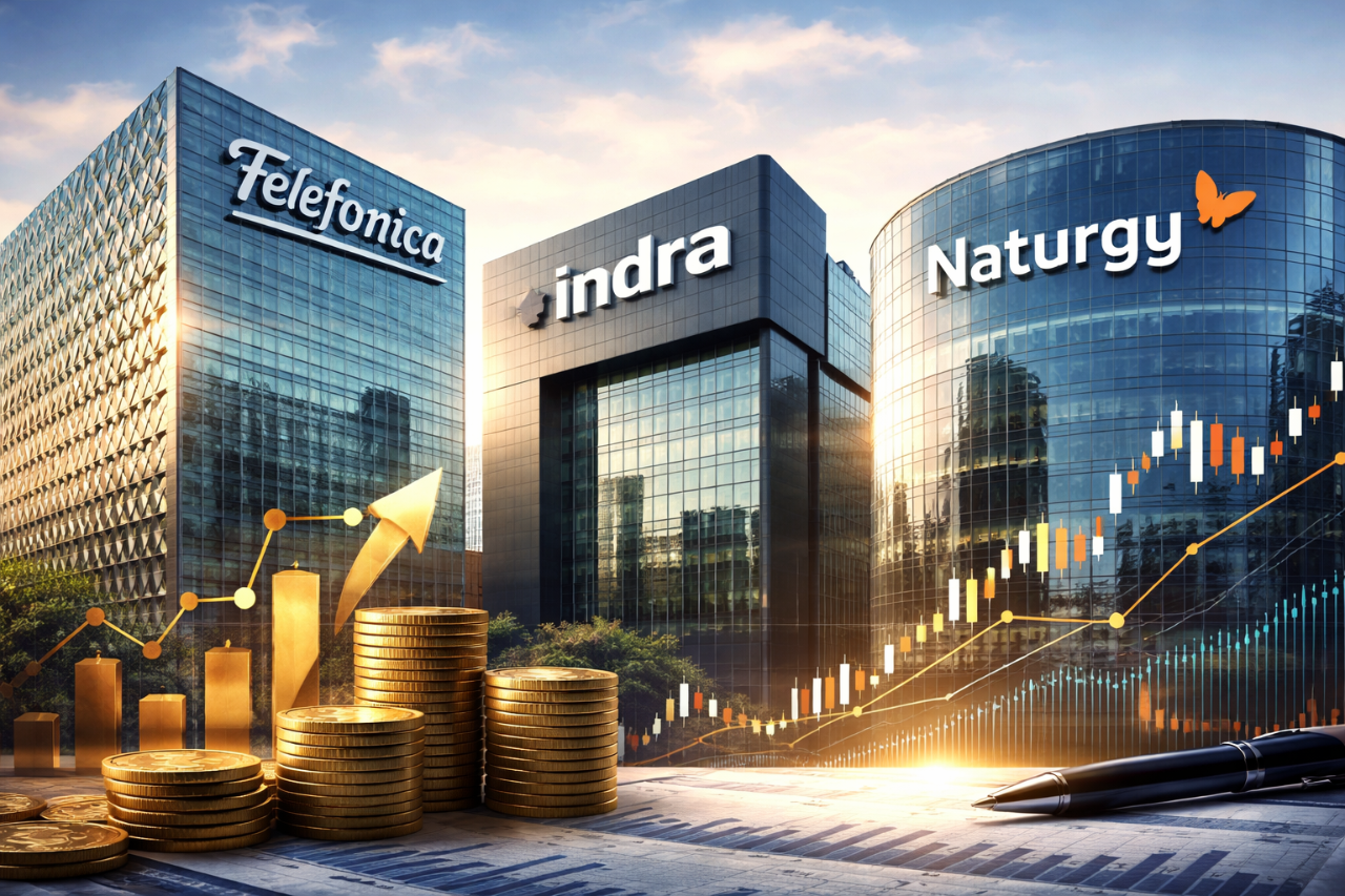 Telefónica, Indra y Naturgy: ajustes, compras y poder