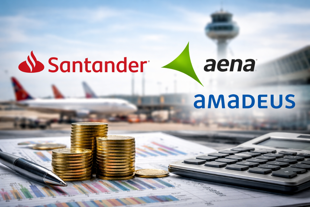 Santander, Aena y Amadeus: movimientos clave en bolsa