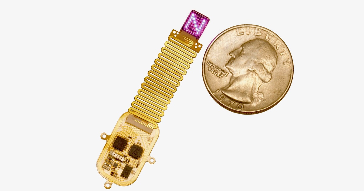 Un implante inalámbrico que le “habla” al cerebro mediante luz abre el camino a la posible recuperación de los sentidos perdidos