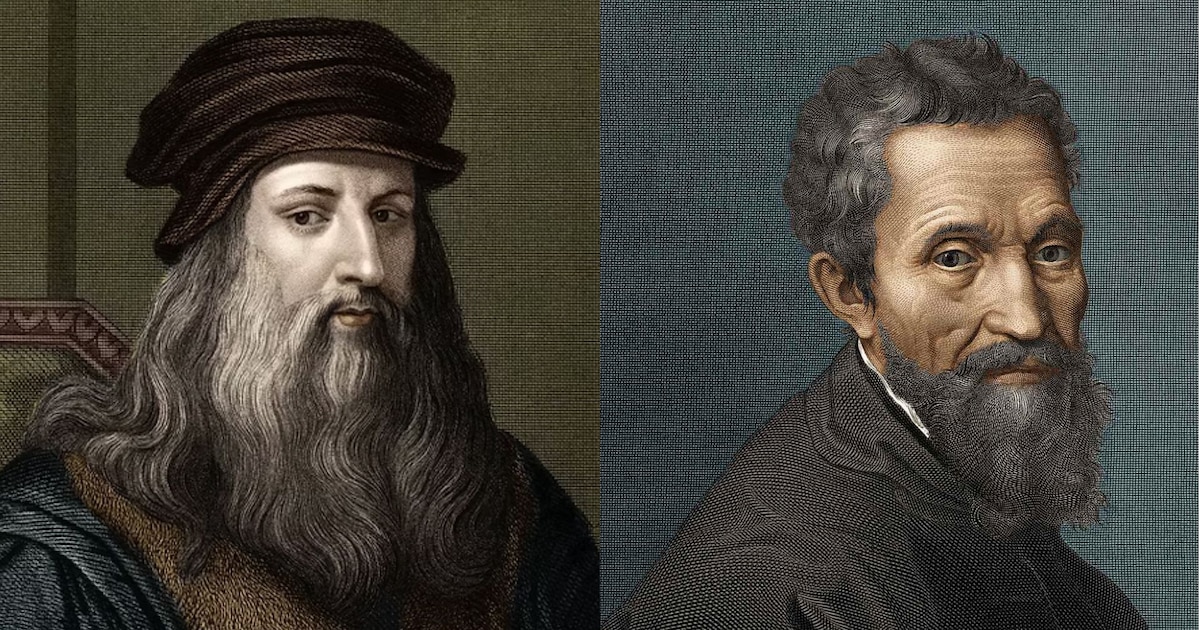 Cómo un encuentro casual en Florencia desató décadas de tensión entre Leonardo da Vinci y Miguel Ángel