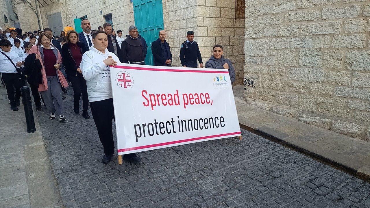 Belén. Regresa la Marcha de los niños por la paz