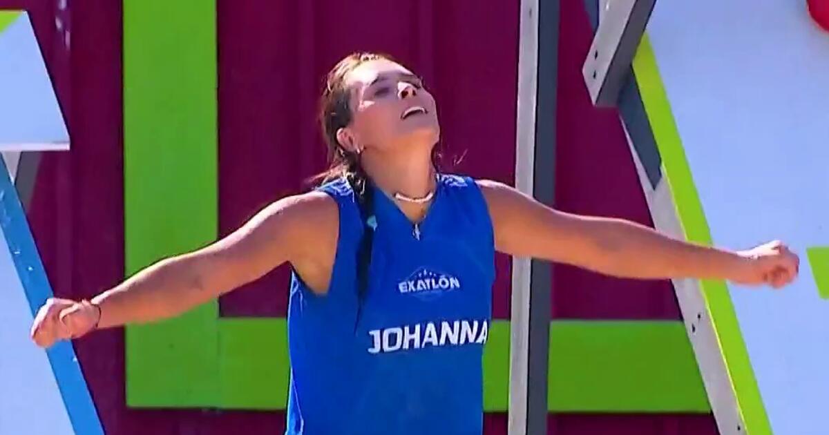 Johanna Gómez acorta la diferencia en el marcador por la comodidad de la Villa en Exatlón