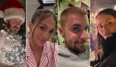 De los Beckham a Justin Bieber: así celebran los famosos la Navidad 2025