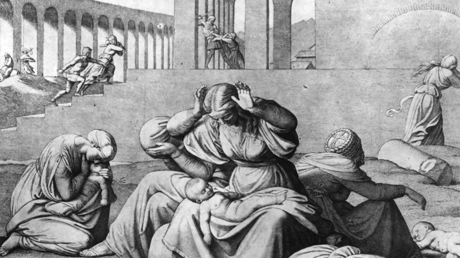 Recreación gráfica del Día de los Santos Inocentes