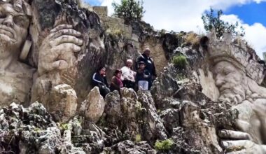 Una montaña de roca tallada esconde unas gigantescas esculturas de los dioses incas en Perú